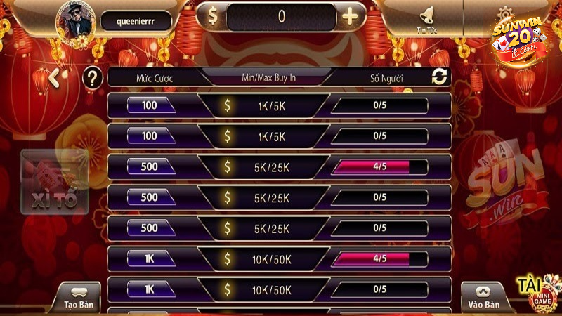 Bỏ túi 3 mẹo chơi xì tố tại cổng game Sunwin